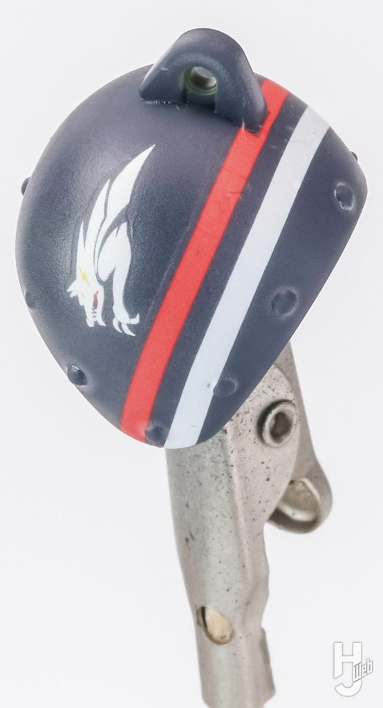 デカール　狼マーク貼り付け　トップコート使用後　画像