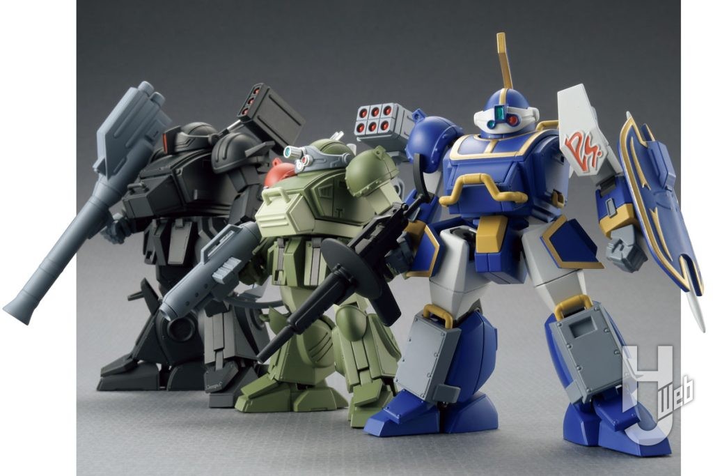 右からベルゼルガBTS、デスメッセンジャー、シャドウ・フレア