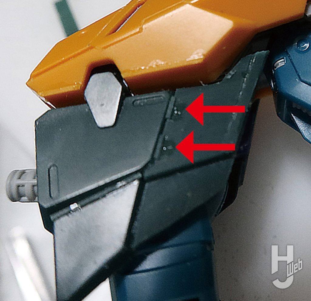 セイラマスオ製作「カラミティガンダム Ver.W.G.P.N.」製作途中ディテール追加5