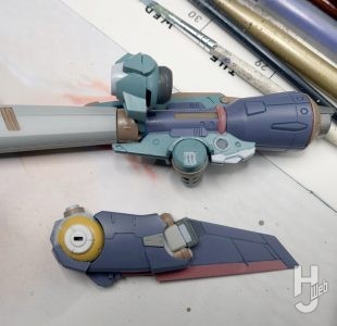 セイラマスオ製作「カラミティガンダム Ver.W.G.P.N.」塗装途中