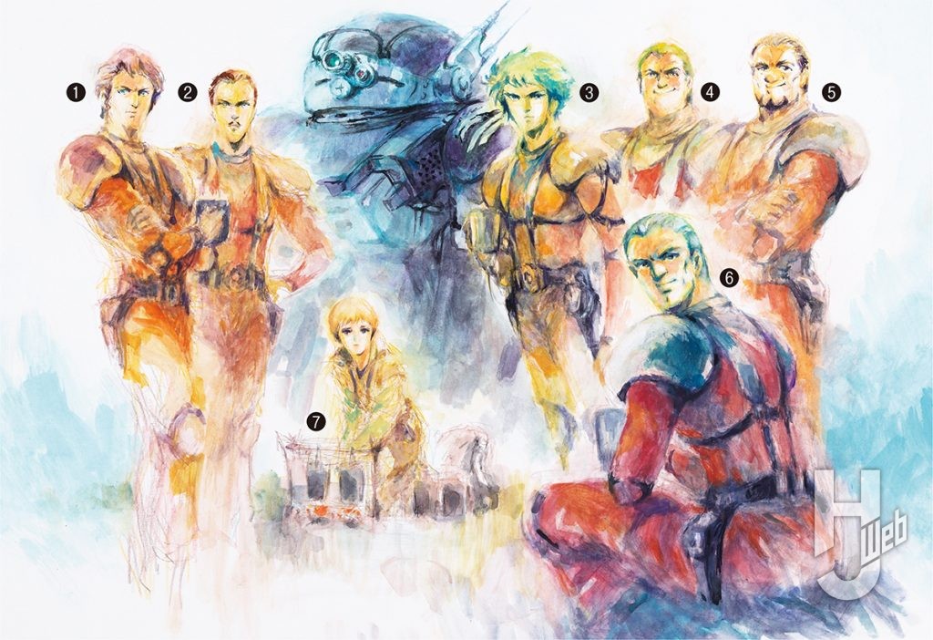 『装甲騎兵ボトムズ コマンドフォークト』キャラクターイラスト