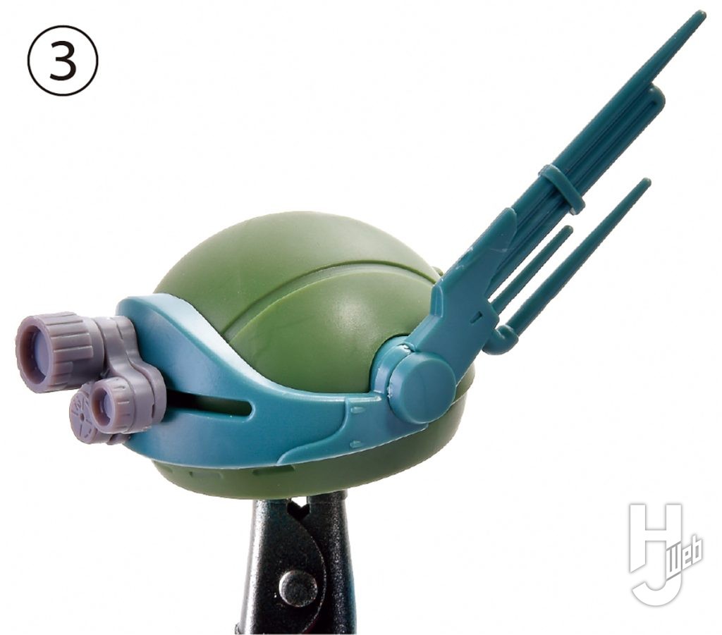 HG スコープドッグ用拡張パーツセット7サンサ戦におけるグレゴルー機のフレーム付きカメラ