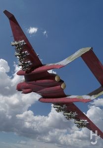 MAX渡辺製作「傭兵軍 巨大輸送機 マンタレイ」特撮２