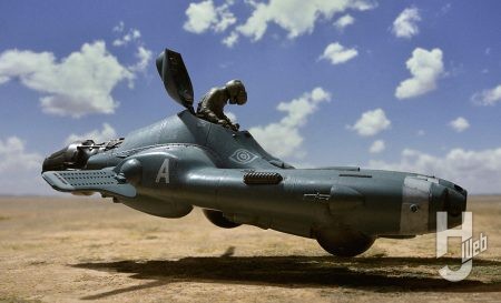 横山宏製作「傭兵軍 反重力装甲戦闘機 G EGG」特撮