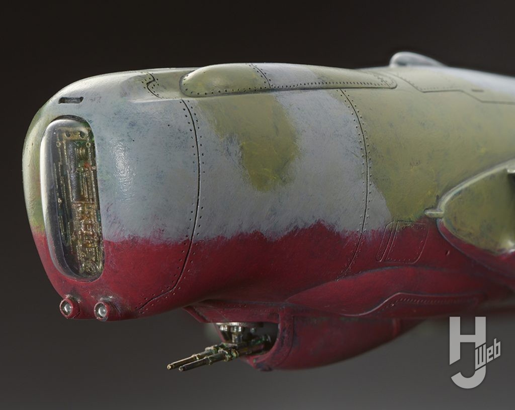 MAX渡辺製作「傭兵軍 巨大輸送機 マンタレイ」機首アップ