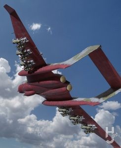 MAX渡辺製作「傭兵軍 巨大輸送機 マンタレイ」特撮２