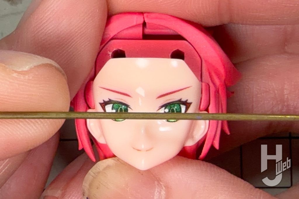 キューティーハニーのプラモデルの付属デカールの貼り付けの画像その12