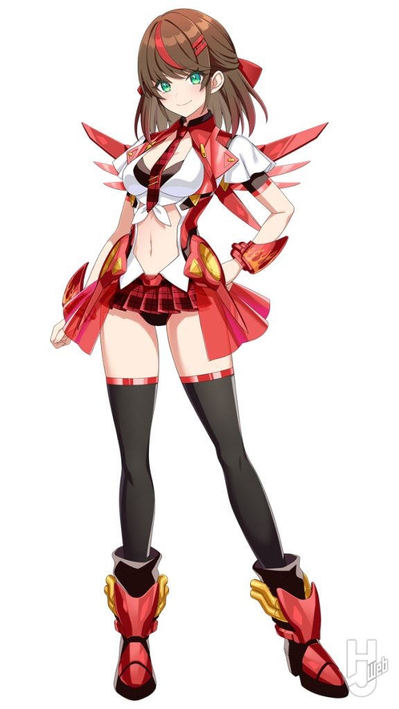 リサ＝キャスターの立ちイラスト