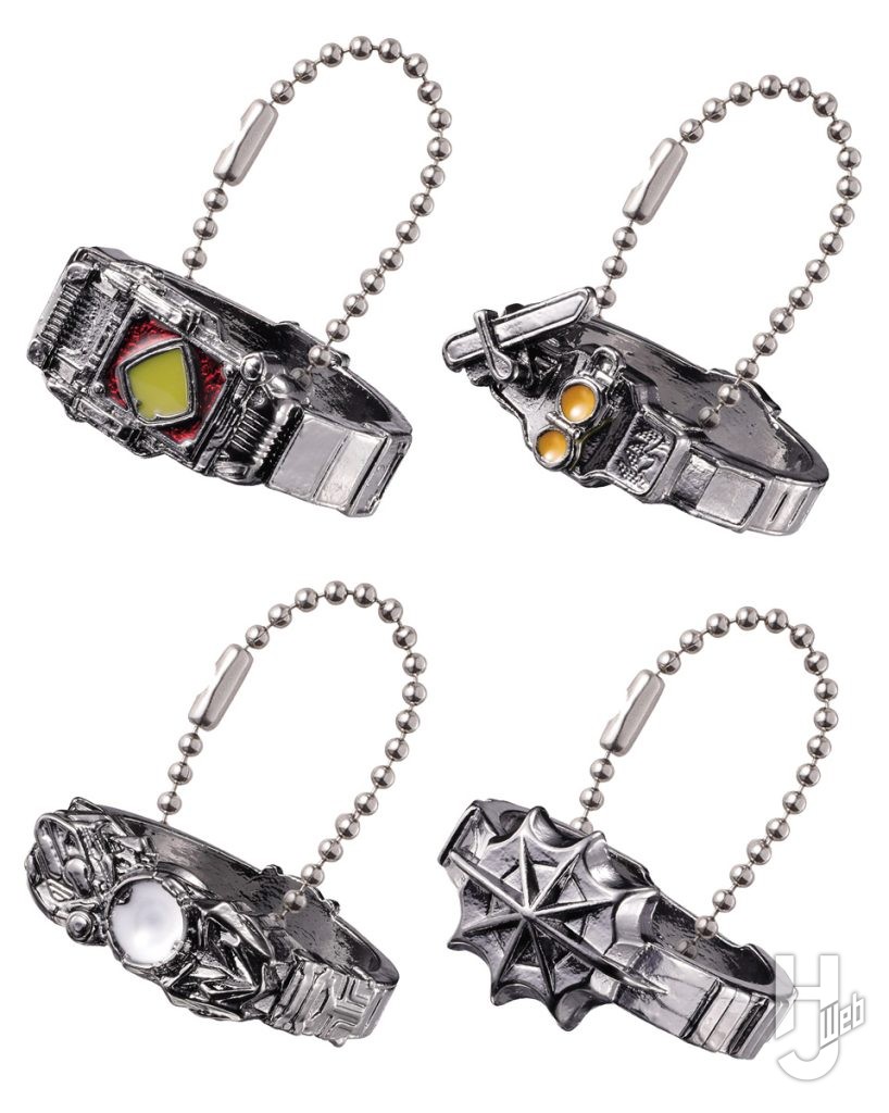 仮面ライダーのリングコレクションの画像