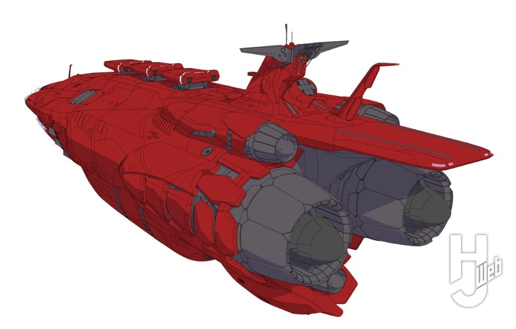 「80号計画試験艦アーコフ型強襲戦艦ラ＝ジェンドラ」船尾寄り