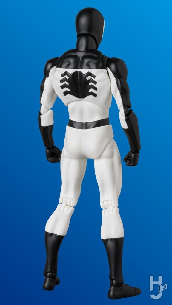 ネガティブゾーンのスパイダーマンの可動フィギュアの後ろ姿の全体画像