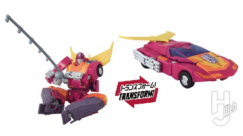 ホットロッドの変形フィギュアの画像