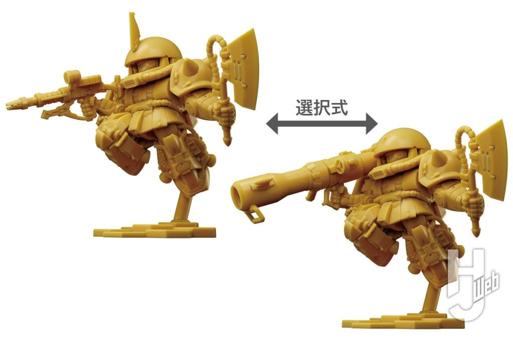 高機動型ザクⅡの食玩フィギュアの画像