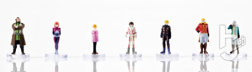 ガンダムキャラクターのミニチュアフィギュアの画像