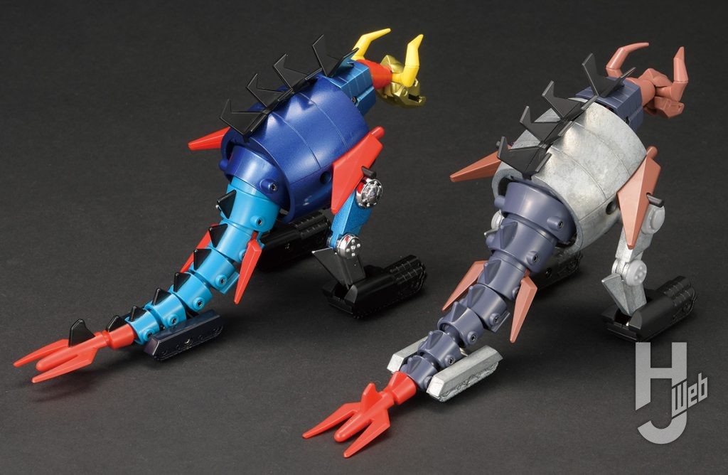 超合金 大空魔竜　テストショット　比較　背面