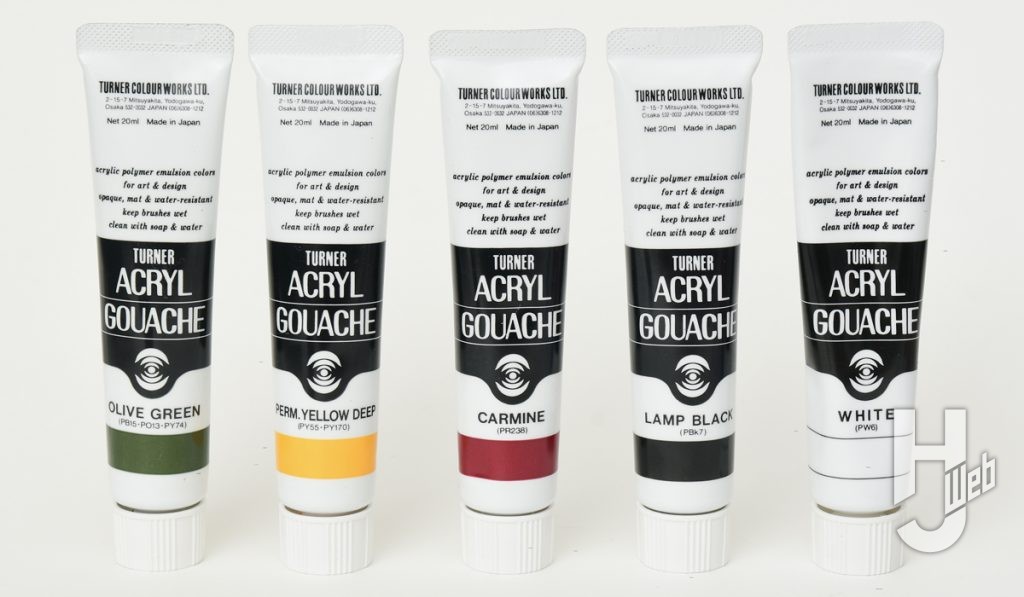 アクリルガッシュのチューブの画像