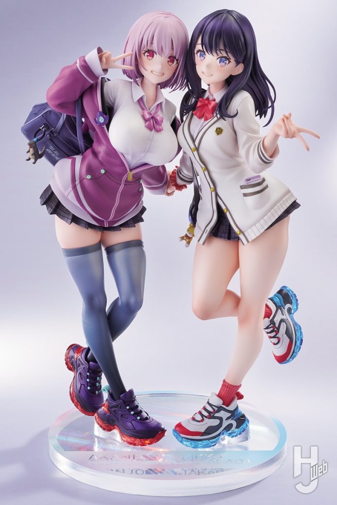 宝多六花＆新条アカネ　feat.トリダモノのフィギュアの全体画像