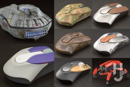 HJプロモデラー＋αによる「ELECOM×M.A.P.P. 士郎正宗デザインマウス」の未塗装サンプルを使用した作例を大掲載！【静岡ホビーショーにて展示予定】