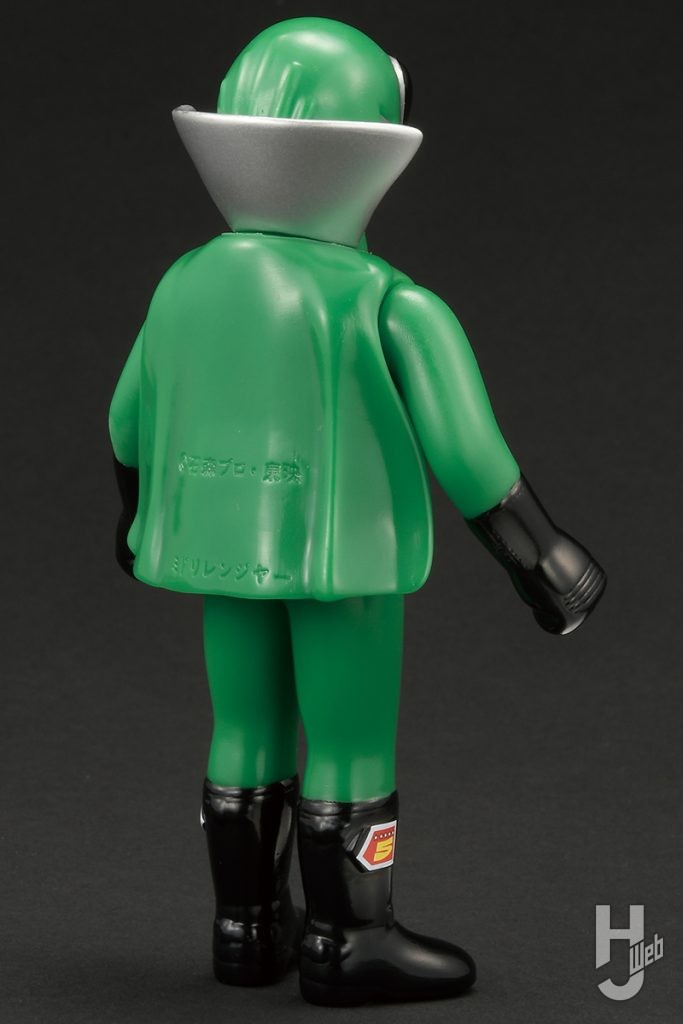 「バイナルアーカイブスプロジェクト」シリーズ　ポピー復刻版せいぞろい秘密戦隊ゴレンジャーハリケーンセットのミドレンジャーの背面画像