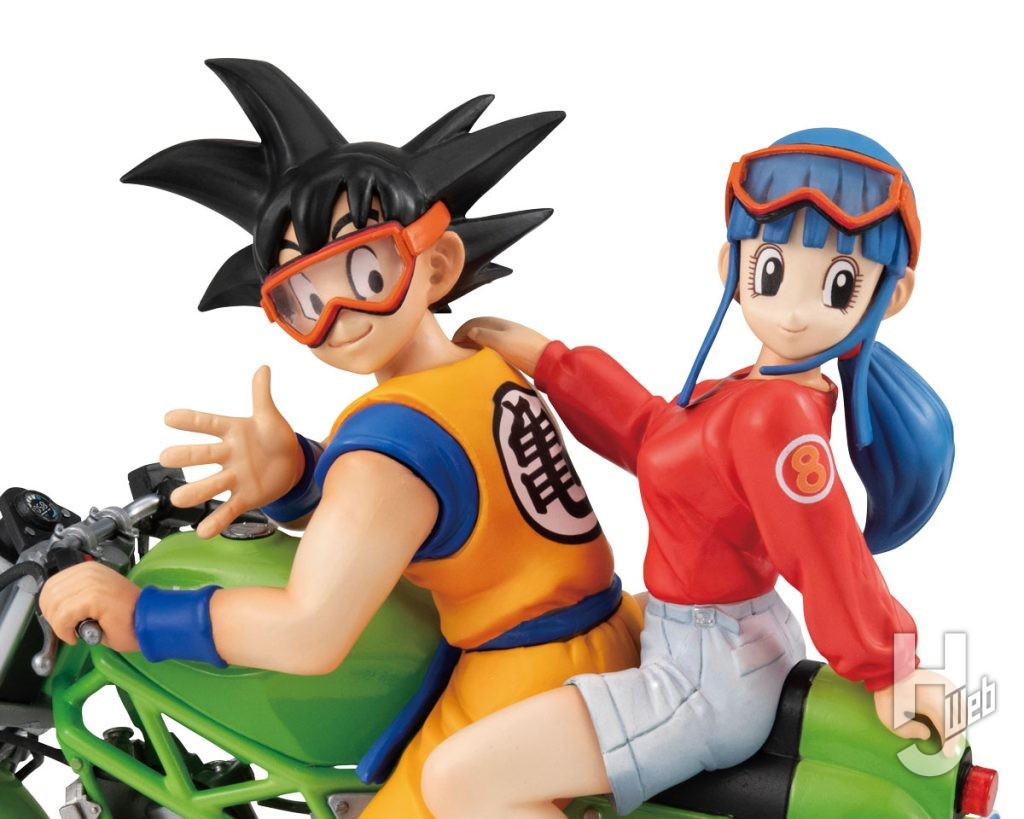 孫悟空とチチのフィギュアのアップ画像