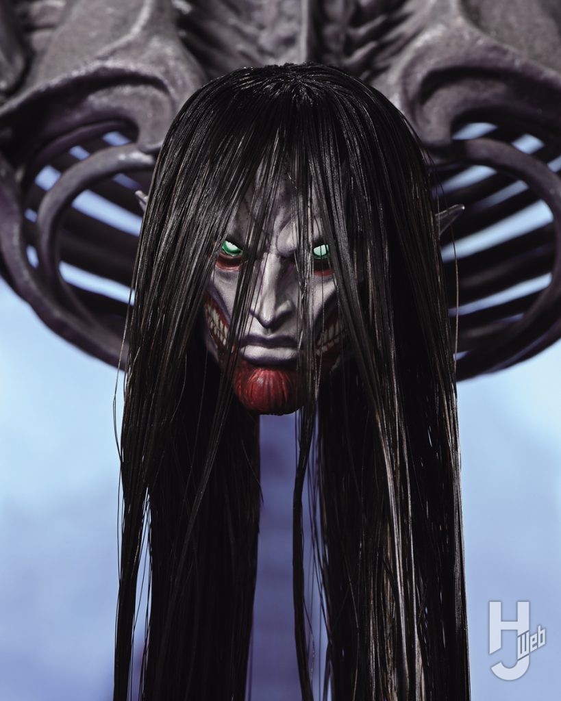 進撃の巨人のフィギュアのアップ画像