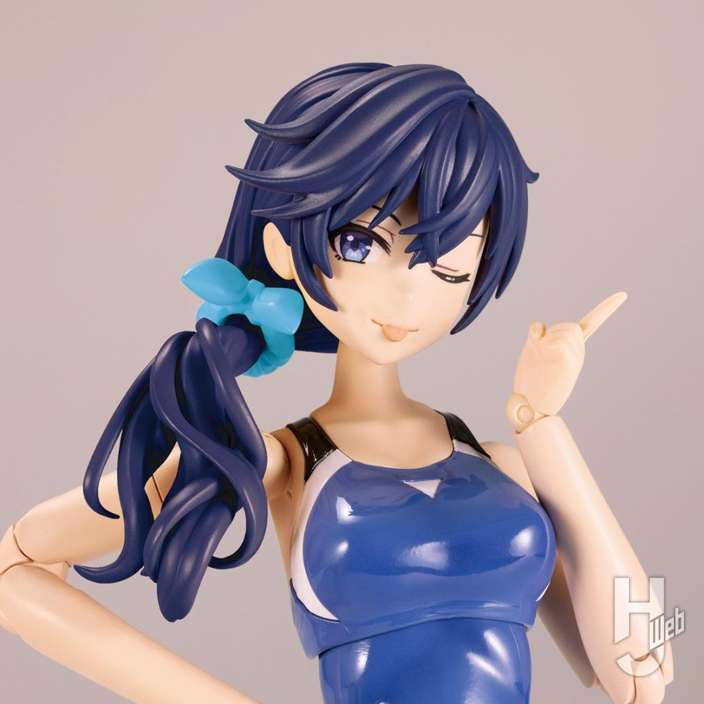 早乙女 瑠衣【桃桜高校・競泳水着】
コトブキヤショップ限定特典「ヘアアレンジパーツ」が付属
