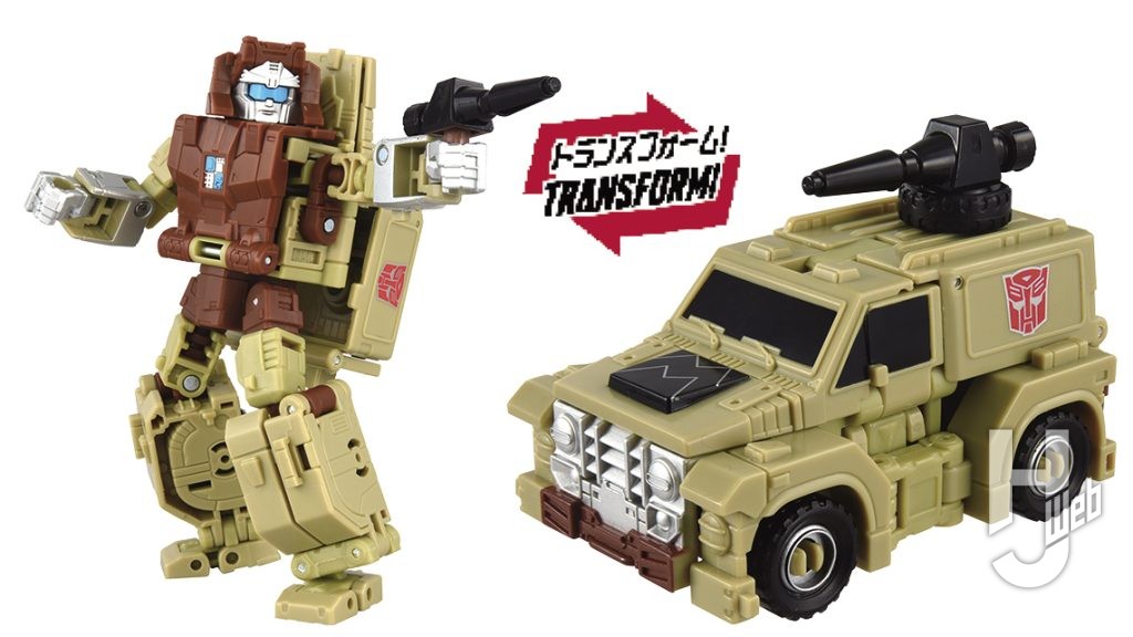 オートボットアウトバックの変形フィギュアの画像