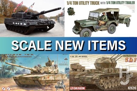 レオパルドシリーズ40周年を記念した「レオパルド 2A4 40周年記念 -スペシャルデコレーション」が登場！ほかにもボーダーモデル「中国 PLA ZTZ-100 主力戦車w/ ZRY222」などミリタリーモデル新製品情報をお届け！