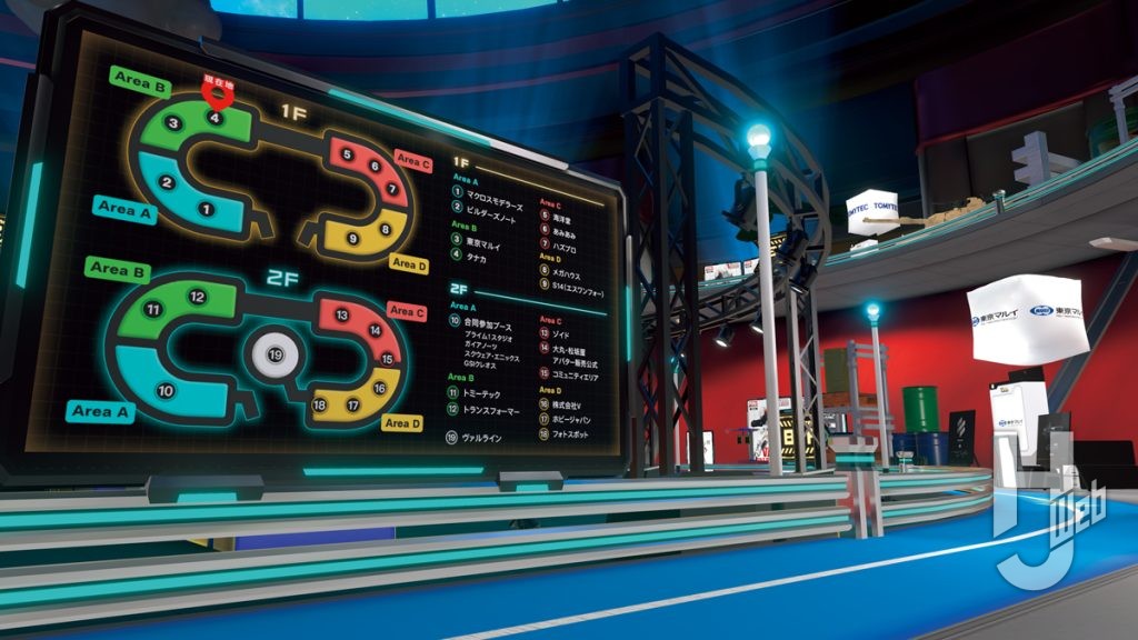 バーチャルホビーフェス2026のフロアマップの画像