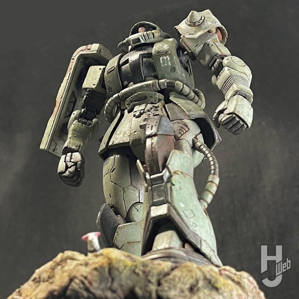 バーチャルホビーフェス×ビルダーズノートのドアンザクとヤギのブランカ　製作／パフュの画像