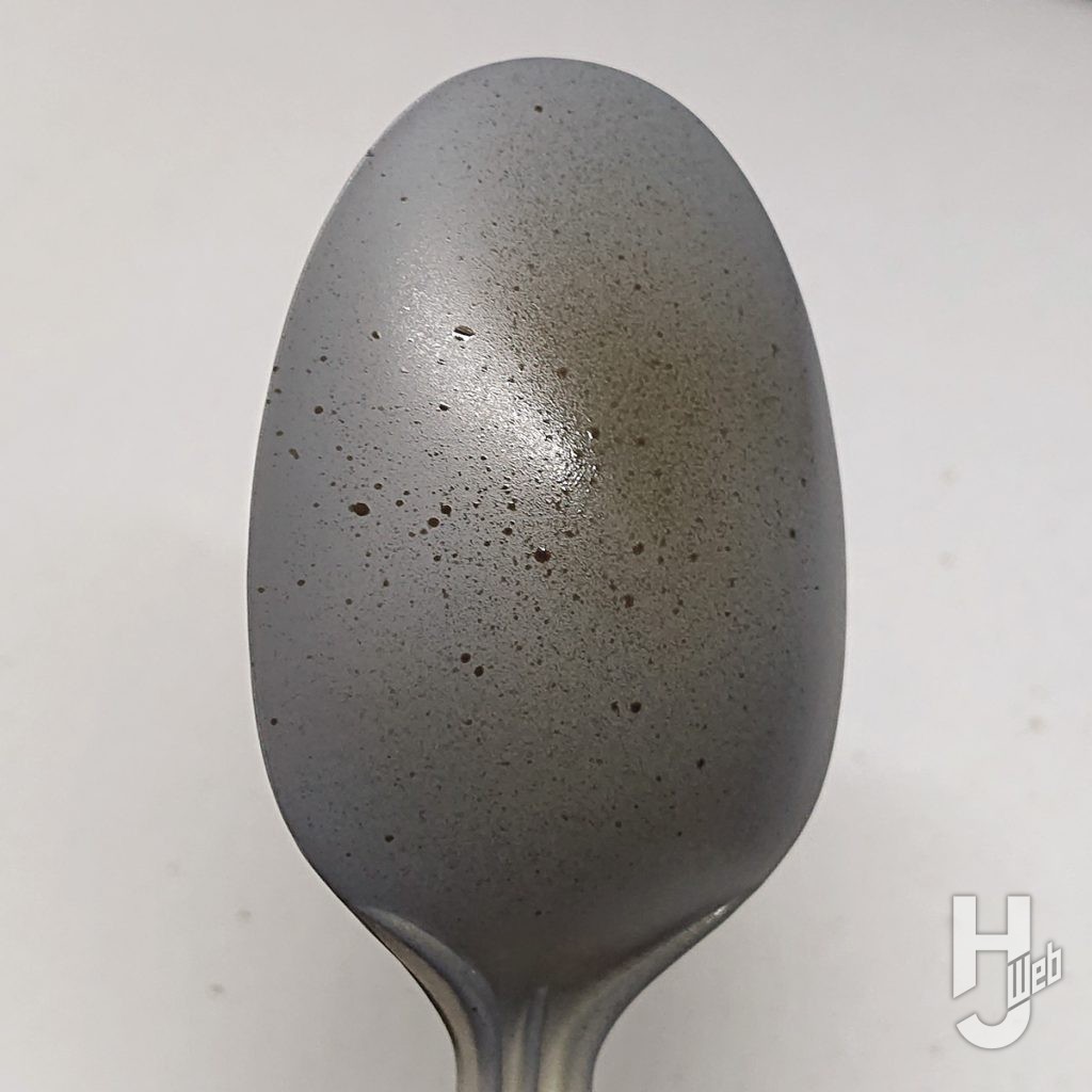 スプーンのテスト塗装の仕上がりの画像その2