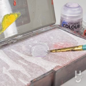 ウェットパレット上で混色