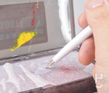 ウェットパレット上で混色3