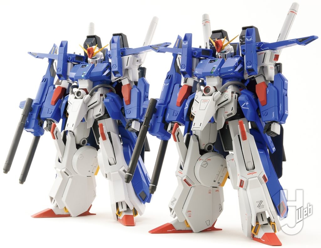 哀川和彦製作「MG フルアーマーZZガンダム Ver.Ka」素組み比較