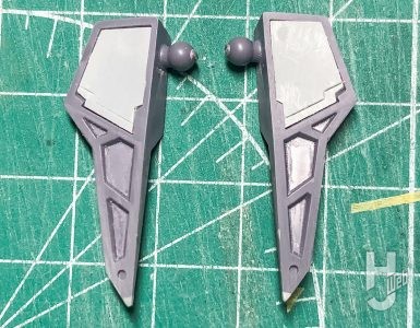 こな製作「レジェンドガンダム」製作中途腰アーマー