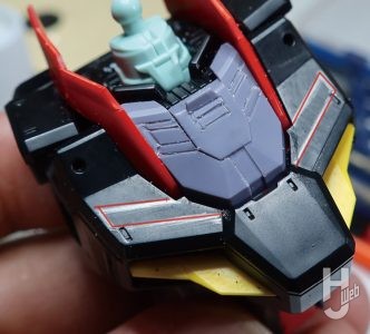 セイラマスオ製作「GAT-X370 レイダーガンダム Ver.W.G.P.N.」製作中途スジ彫り応用