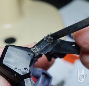 セイラマスオ製作「GAT-X370 レイダーガンダム Ver.W.G.P.N.」製作中途スジ彫り応用4