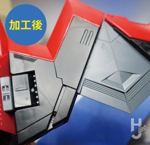 セイラマスオ製作「GAT-X370 レイダーガンダム Ver.W.G.P.N.」製作中途スジ彫り応用12