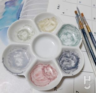 パレットと筆