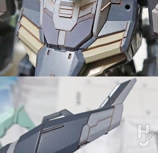 セイラマスオ製作「GAT-X370 レイダーガンダム Ver.W.G.P.N.」製作中途塗装想定部分アップ