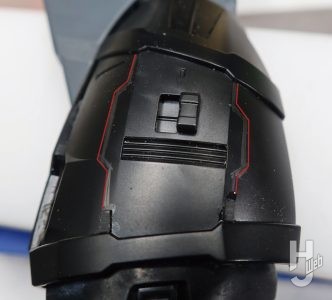 セイラマスオ製作「GAT-X370 レイダーガンダム Ver.W.G.P.N.」製作中途スジ彫り