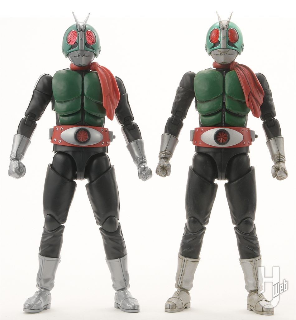 只野☆慶「仮面ライダー新1号」素組み比較