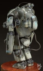 横山宏製作「傭兵軍 偵察用装甲戦闘服 ラプーン」背面