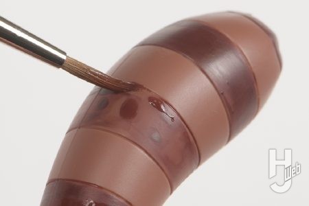 Rikka製作「メイドロイド ラクエル」製作中尻尾パーツ塗装中3
