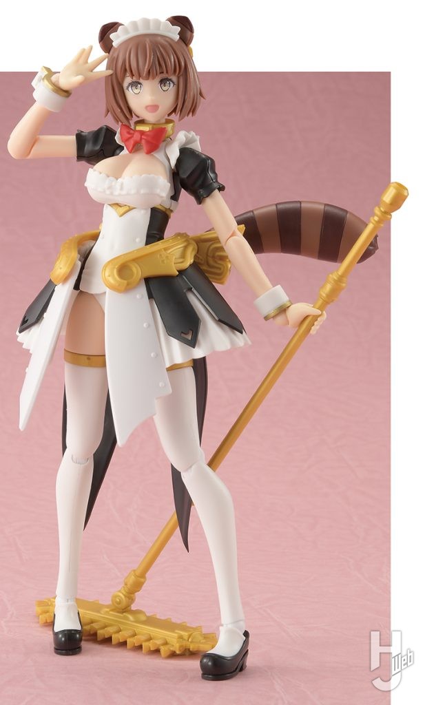 Rikka製作「メイドロイド ラクエル」ポージング例