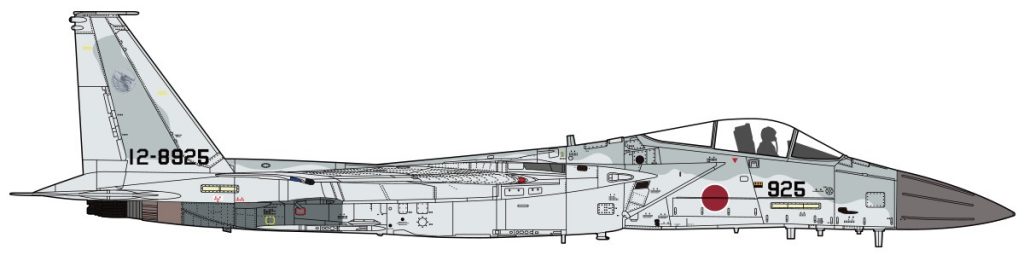 F-15戦闘機　第305飛行隊　新田原基地　2023年　右側