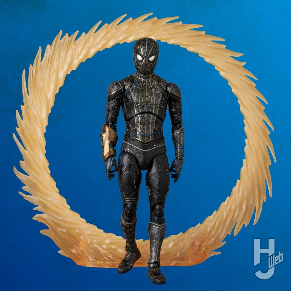 スパイダーマンの可動フィギュアの全体画像