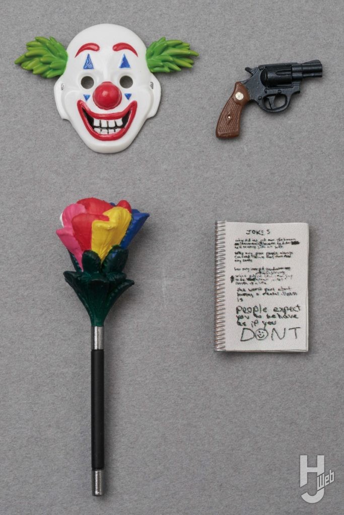 ジョーカーの可動フィギュアの付属品一覧の画像