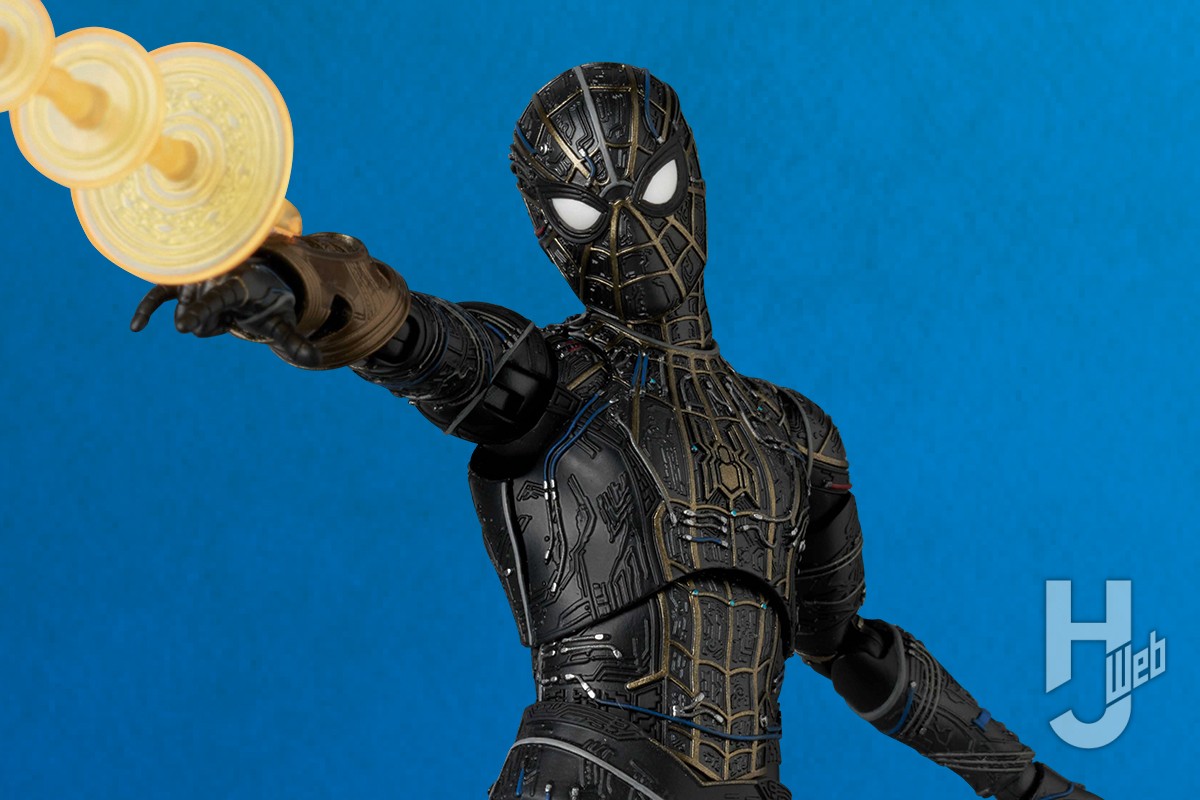 ブラック＆ゴールドスーツの「スパイダーマン」をMAFEX化！ウェブ
