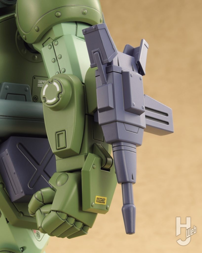 スコープドッグターボカスタムのプラモデルのアップ画像